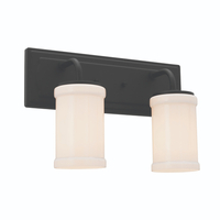  Vetivene 2 Bulb Bathroom Lighting - Textured Black
