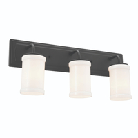 Vetivene 3 Bulb Bathroom Lighting - Textured Black