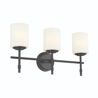  Ali 3 Bulb Bathroom Lighting - Black