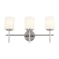  Ali 3 Bulb Bathroom Lighting - Polished Nickel