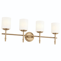  Ali 4 or More Bulb Bathroom Lighting - Brushed Natural Brass