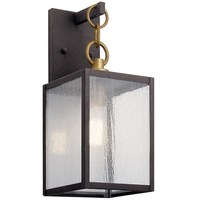  Lahden Entrance Outdoor Wall Light - Weathered Zinc