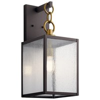  Lahden Entrance Outdoor Wall Light - Weathered Zinc
