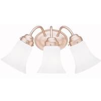  Wall Mount Bath 3 Bulb Bathroom Lighting - Brushed Nickel