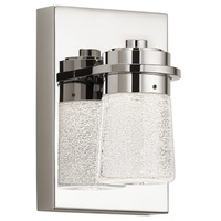  Vada 1 Bulb Wall Sconce - Polished Nickel
