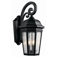  Courtyard Entrance Outdoor Wall Light - Textured Black