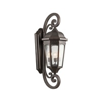  Courtyard Entrance Outdoor Wall Light - Rubbed Bronze