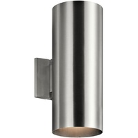  Cans & Bullets Entrance Outdoor Wall Light - Brushed Aluminum