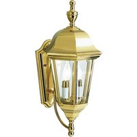  LifeBright Entrance Outdoor Wall Light - Polished Brass