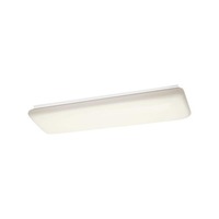  Utilitarian Flush Mount Ceiling Light - White