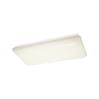  Utilitarian Flush Mount Ceiling Light - White