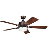  Leeds Large Fan (52'' to 59'') Ceiling Fan - Oil Brushed Bronze