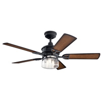  Lyndon Patio Large Fan (52'' to 59'') Ceiling Fan - Distressed Black