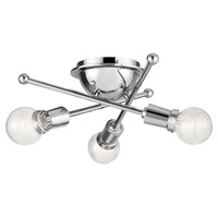  Armstrong Flush Mount Ceiling Light - Chrome