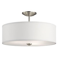  Shailene Semi Flush Mount Ceiling Light - Brushed Nickel