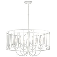  Sutton Drum Pendant Pendant Light - White