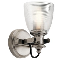  Flagship 1 Bulb Wall Sconce - Classic Pewter