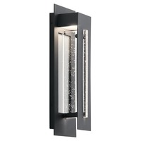  River Path Entrance Outdoor Wall Light - Textured Black