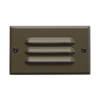  Step and Hall Light Louvered Hallway Step Light - Architectural Bronze