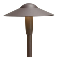  Short Dome Path Lighting Landscape Light - Textured Architectural Bronze