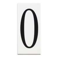  Utilitarian Address Number Door Accessory - White