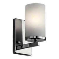  Crosby 1 Bulb Wall Sconce - Chrome