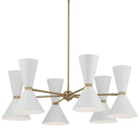  Phix Large Foyer Chandelier Chandelier - Champagne Bronze / White