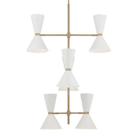  Phix Mini Chandelier - Champagne Bronze / White