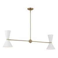  Phix Mini Chandelier - Champagne Bronze / White