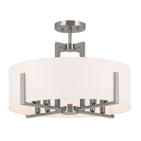  Malen Semi Flush Mount Ceiling Light - Classic Pewter