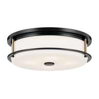  Brit Flush Mount Ceiling Light - Black