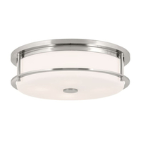  Brit Flush Mount Ceiling Light - Polished Nickel