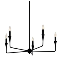  Alvaro Mid Sized Chandelier Chandelier - Black