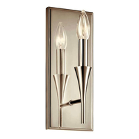  Alvaro 1 Bulb Wall Sconce - Polished Nickel