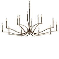  Malene Large Foyer Chandelier Chandelier - Polished Nickel