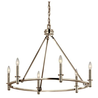  Carrick Mid Sized Chandelier Chandelier - Polished Nickel