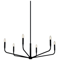  Madden Large Foyer Chandelier Chandelier - Black