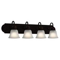  Bath Bar 4 or More Bulb Bathroom Lighting - Tannery Bronze