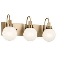  Hex 3 Bulb Bathroom Lighting - Champagne Bronze