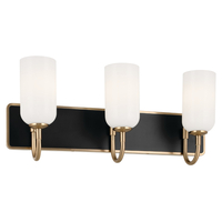  Solia 3 Bulb Bathroom Lighting - Champagne Bronze