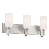  Solia 3 Bulb Bathroom Lighting - Polished Nickel