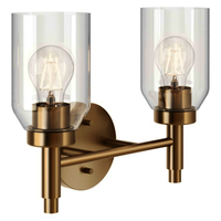  Madden 2 Bulb Bathroom Lighting - Champagne Bronze