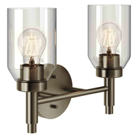  Madden 2 Bulb Bathroom Lighting - Brushed Nickel