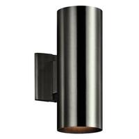  Cans & Bullets Entrance Outdoor Wall Light - Brushed Aluminum