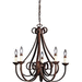 Kichler KK2021TZ Tannery Bronze Mid Sized Chandelier