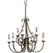 Kichler KK2031TZ Tannery Bronze Mid Sized Chandelier