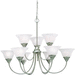 Kichler KK2077NI Brushed Nickel Large Foyer Chandelier