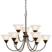 Kichler KK2077OZ Olde Bronze Large Foyer Chandelier