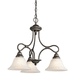 Kichler KK2556OZ Olde Bronze Mini Chandelier