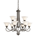 Kichler KK2558OZ Olde Bronze Large Foyer Chandelier